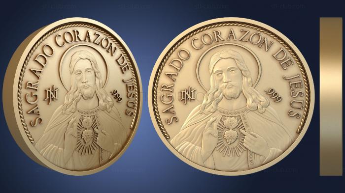 Медали Монетка с изображением Иисуса Христа